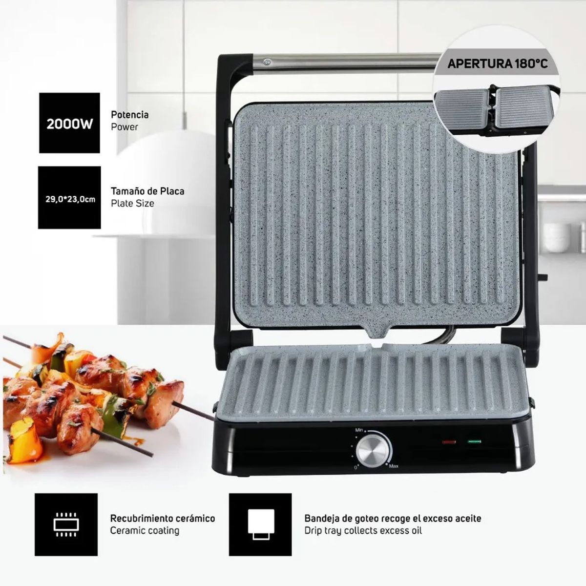 TAURUS - Grill electrica parrilla Asteria II Taurus