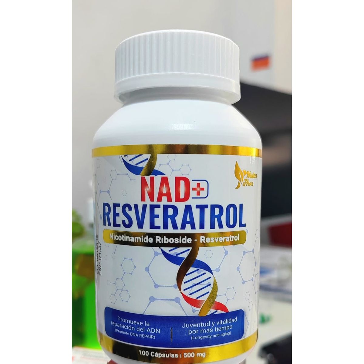 NATURFHES - NAD+ Resveratrol 100 CAPSULAS - 500MG