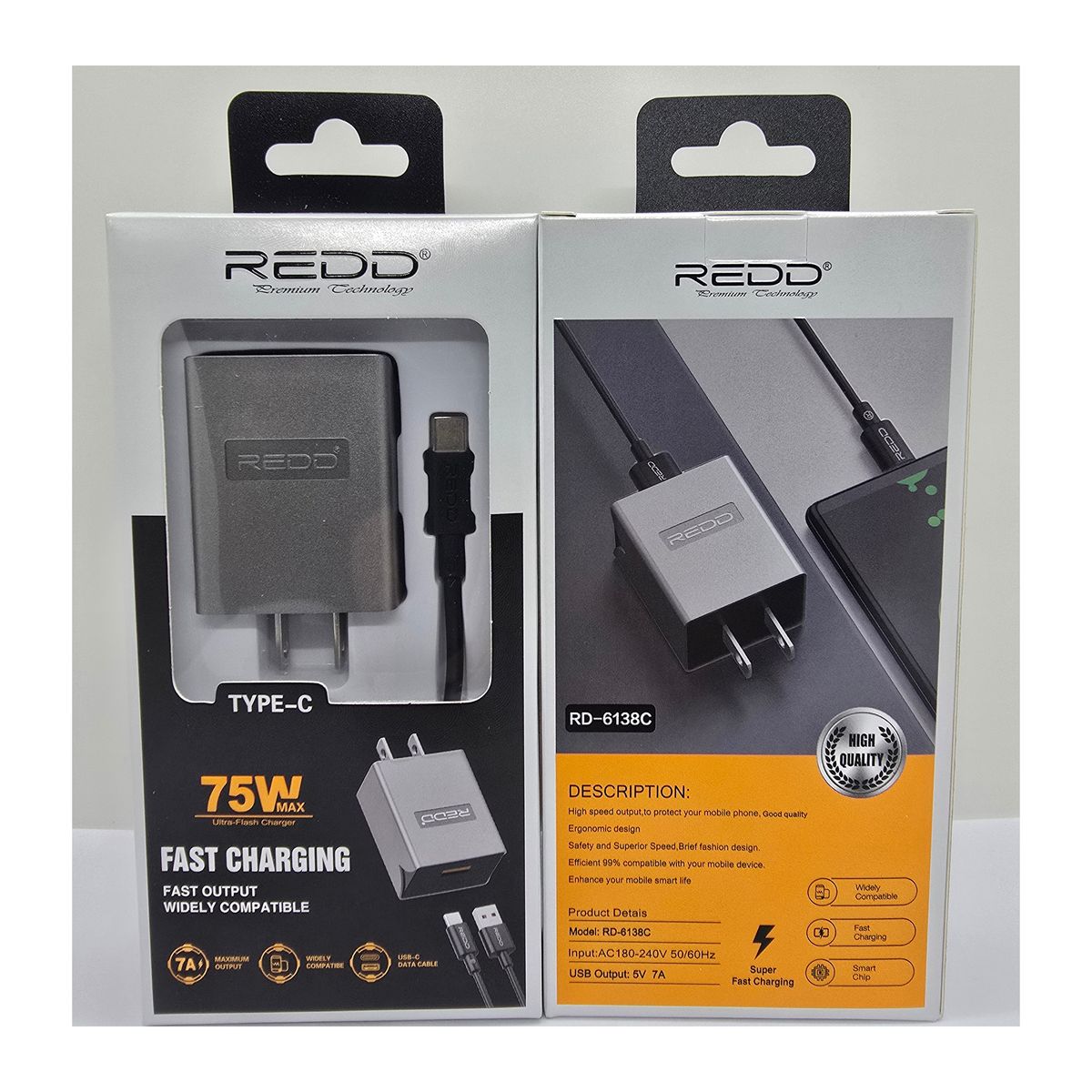 GENERICO - CARGADOR DE CELULAR REDD TIPO C 75W