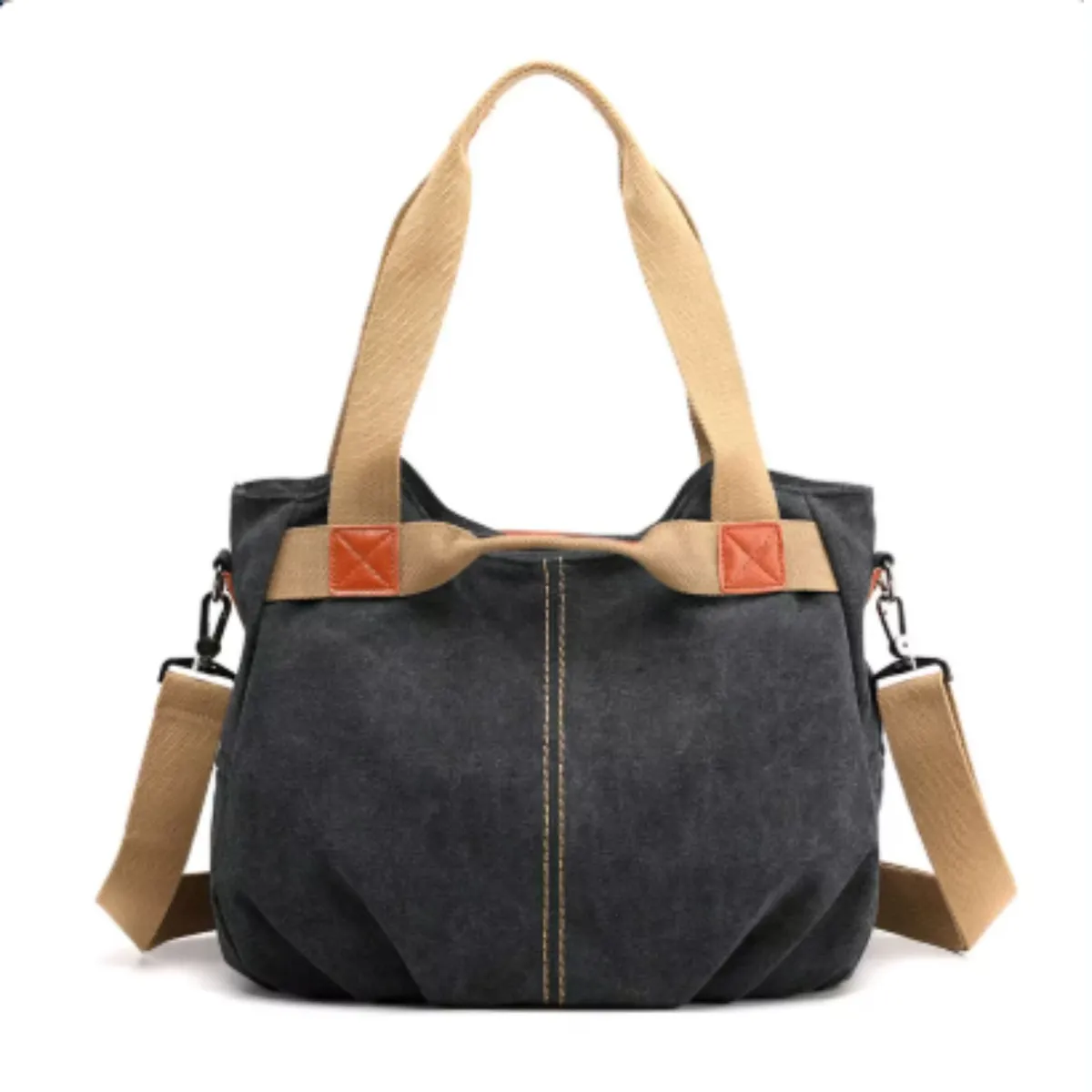GENERICO - Makeway - Bolso de Lona Vintage Informal Tendencia Denim 2025