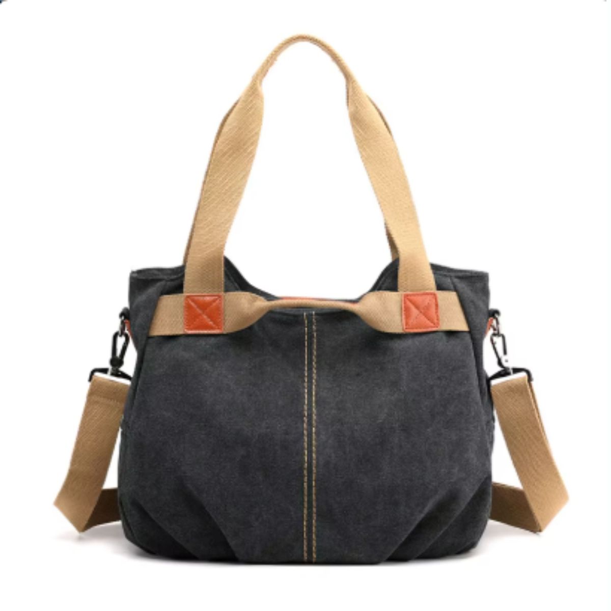 GENERICO - Makeway - Bolso de Lona Vintage Informal Tendencia Denim 2025