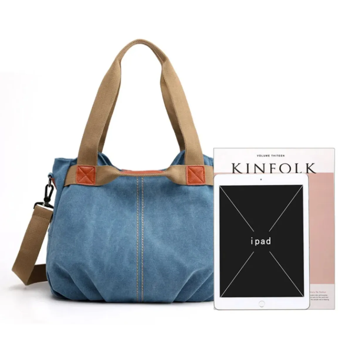 FOSSIL - Makeway - Bolso de lona Vintage informal tendencia denim 2025