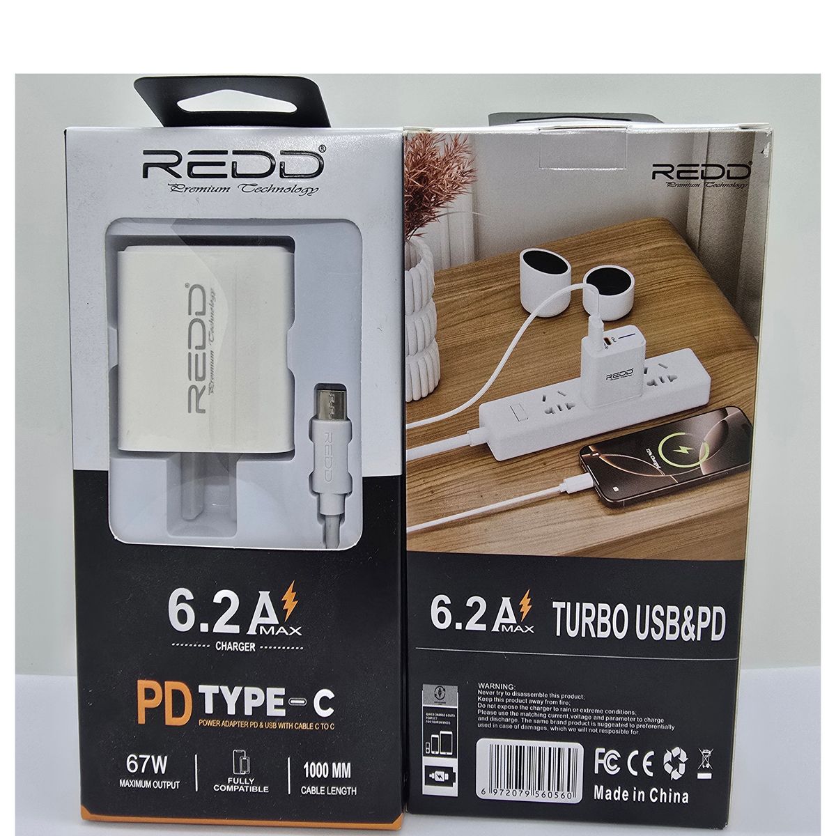 GENERICO - CARGADOR DE CELULAR REDD TIPO TURBO USBPD 67W