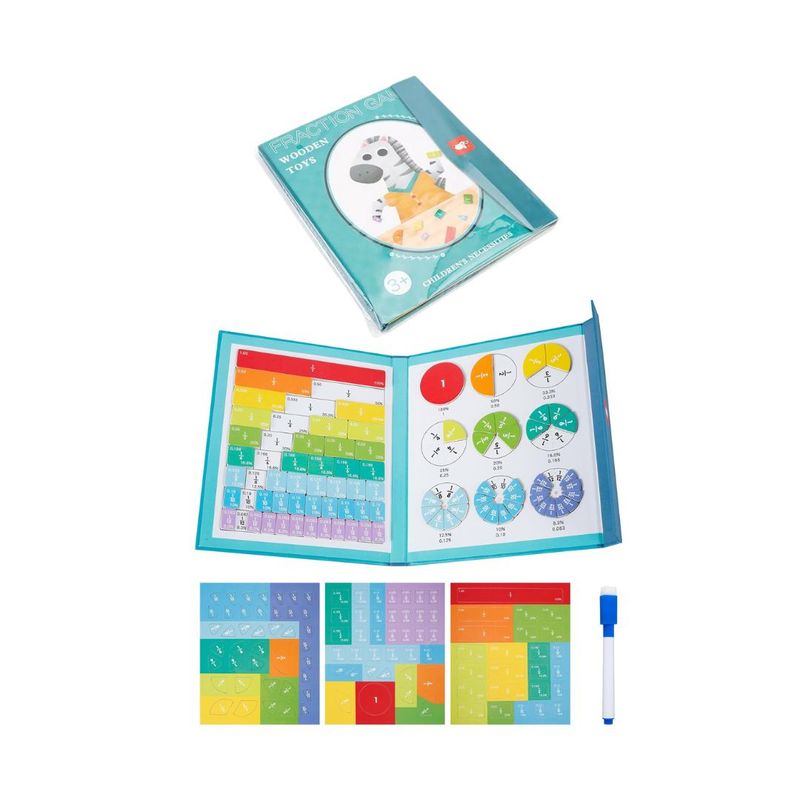 GENERICO - Libro Jirafa de Fracciones Magnéticas Coloridas