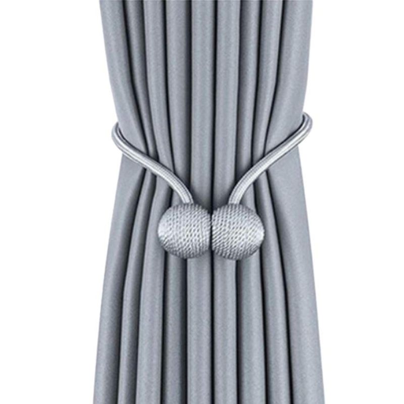 SALA FABULOSA - Sujetadores imantados de cortina x 2 piezas - Plateado