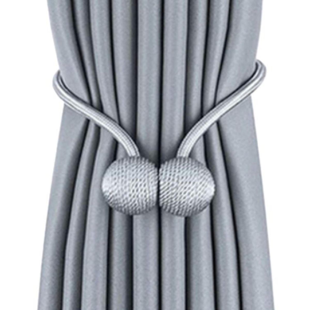 SALA FABULOSA - Sujetadores imantados de cortina x 2 piezas - Plateado