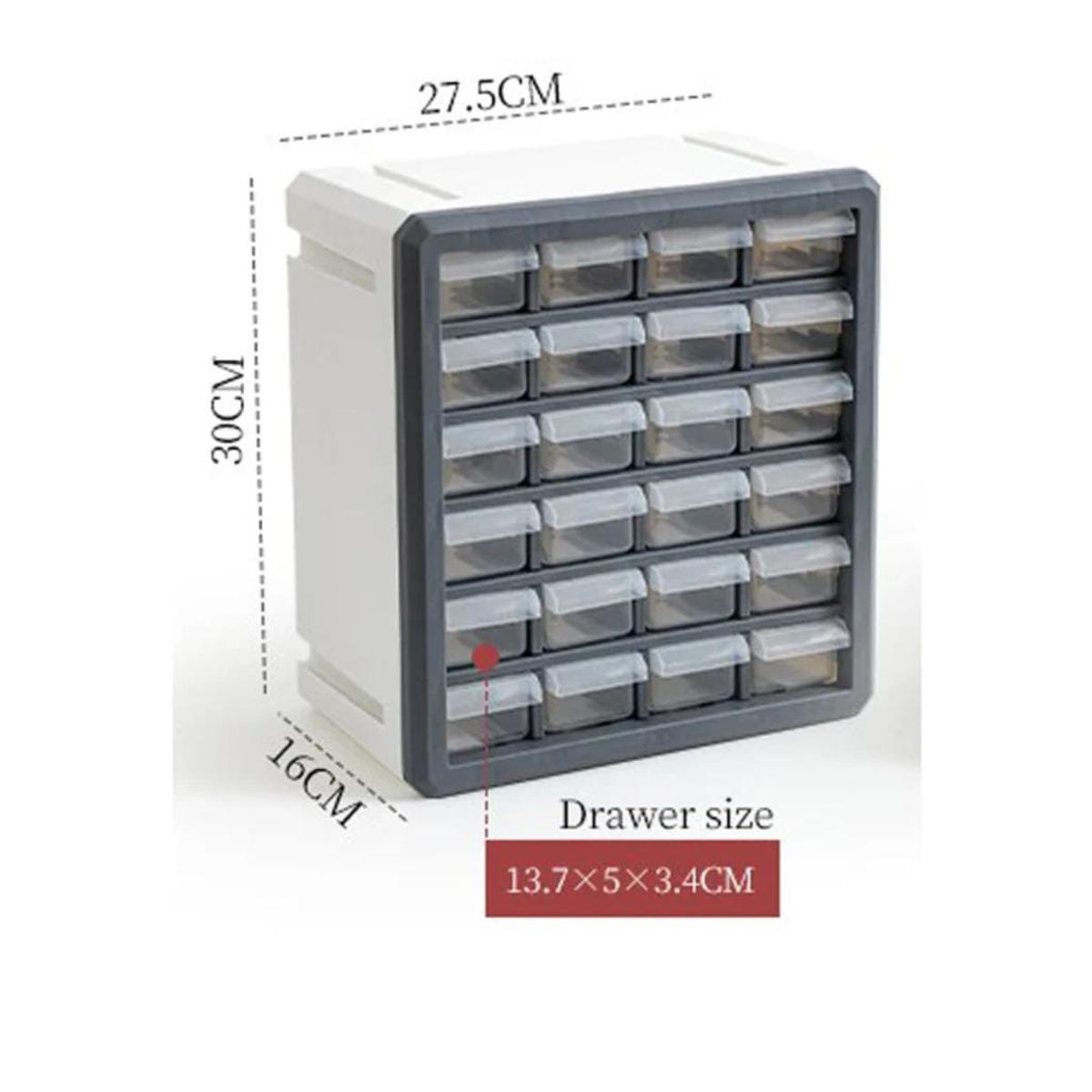 GENERICO - Organizador 24 Compartimiento Caja Organizadora Gaveta