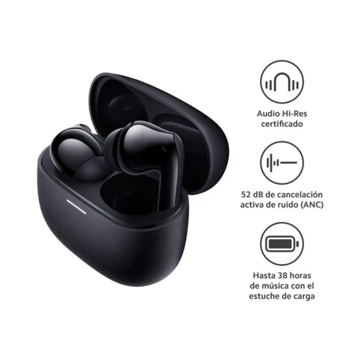 XIAOMI - AUDIFONOS XIAOMI REDMI BUDS 5 PRO NEGRO - ENTREGA INMEDIATA