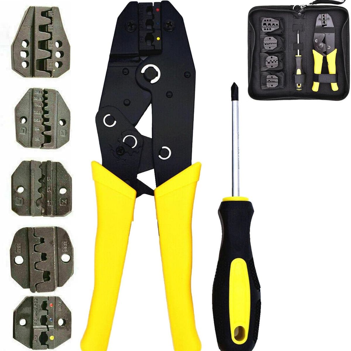 OEM - Alicate Prensa Terminales Electrico Crimpeador Engarzado Mordaza