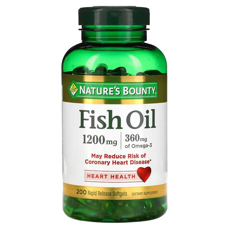 NATURES BOUNTY - Nature's Bounty, Omega 3, 1200 mg, 200 cápsulas