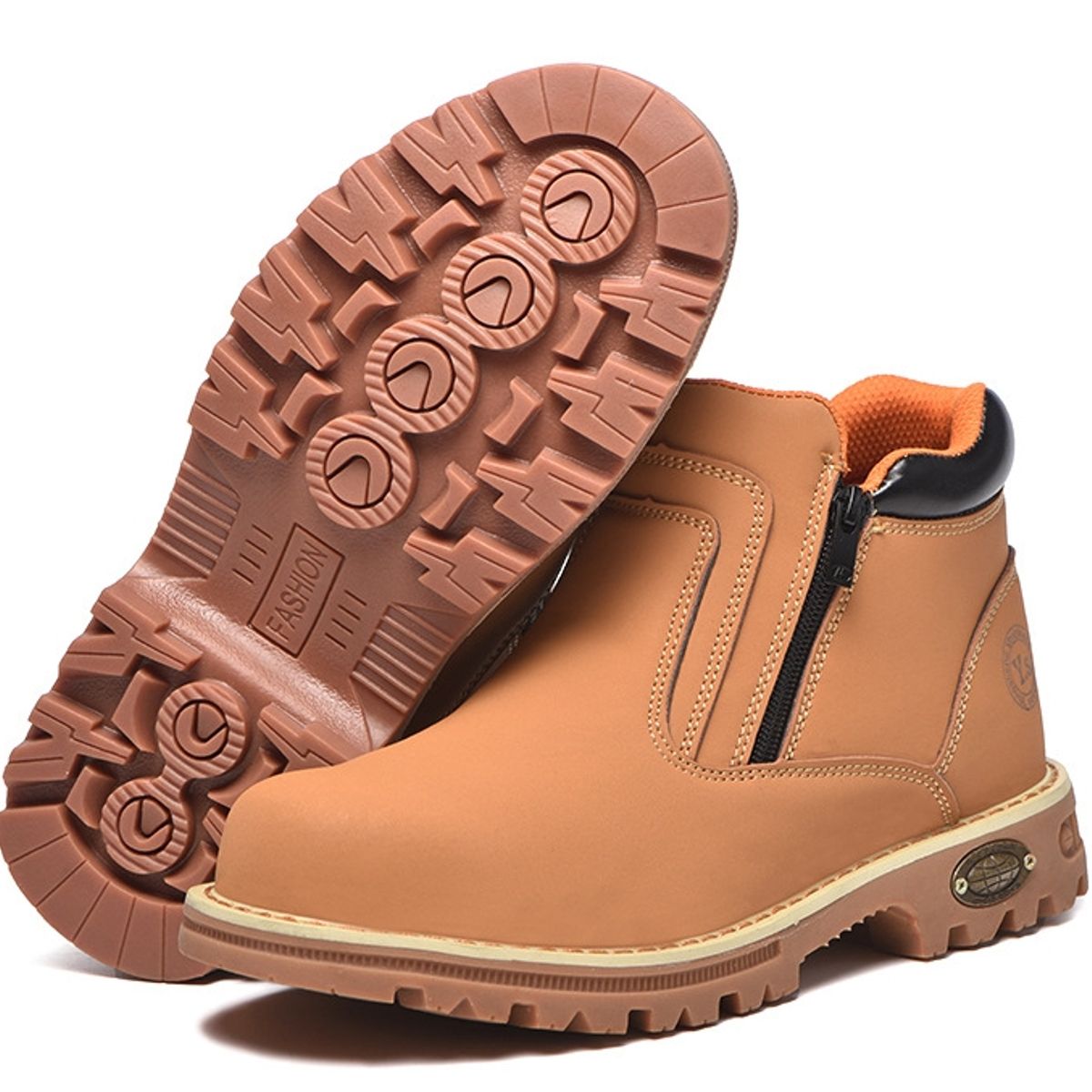 BLWOENS - Zapatos de trabajo de Seguridad para hombres - Café