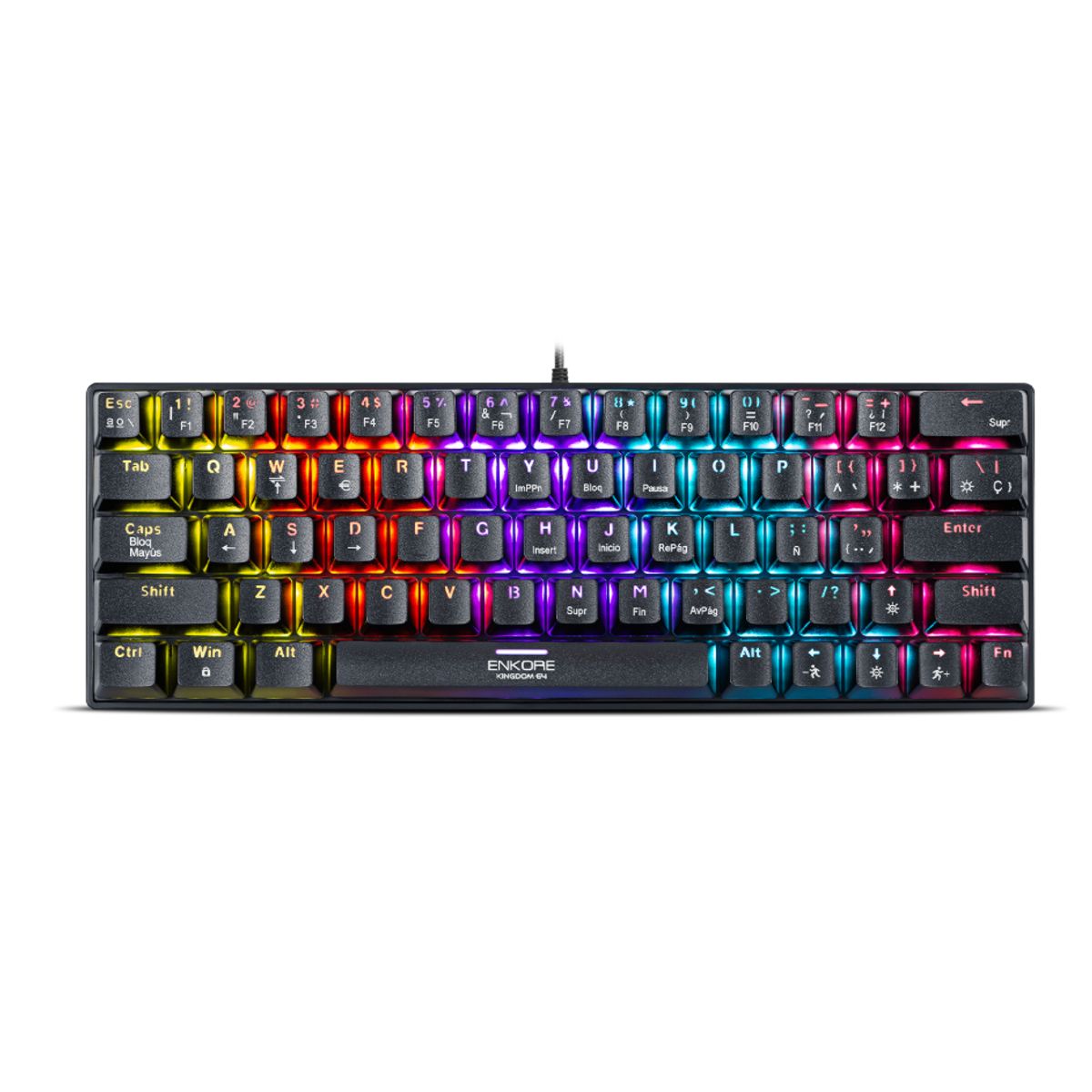 ENKORE - Teclado Gamer Mecánico KINGDOM 64 ENK1008 USB ENKORE