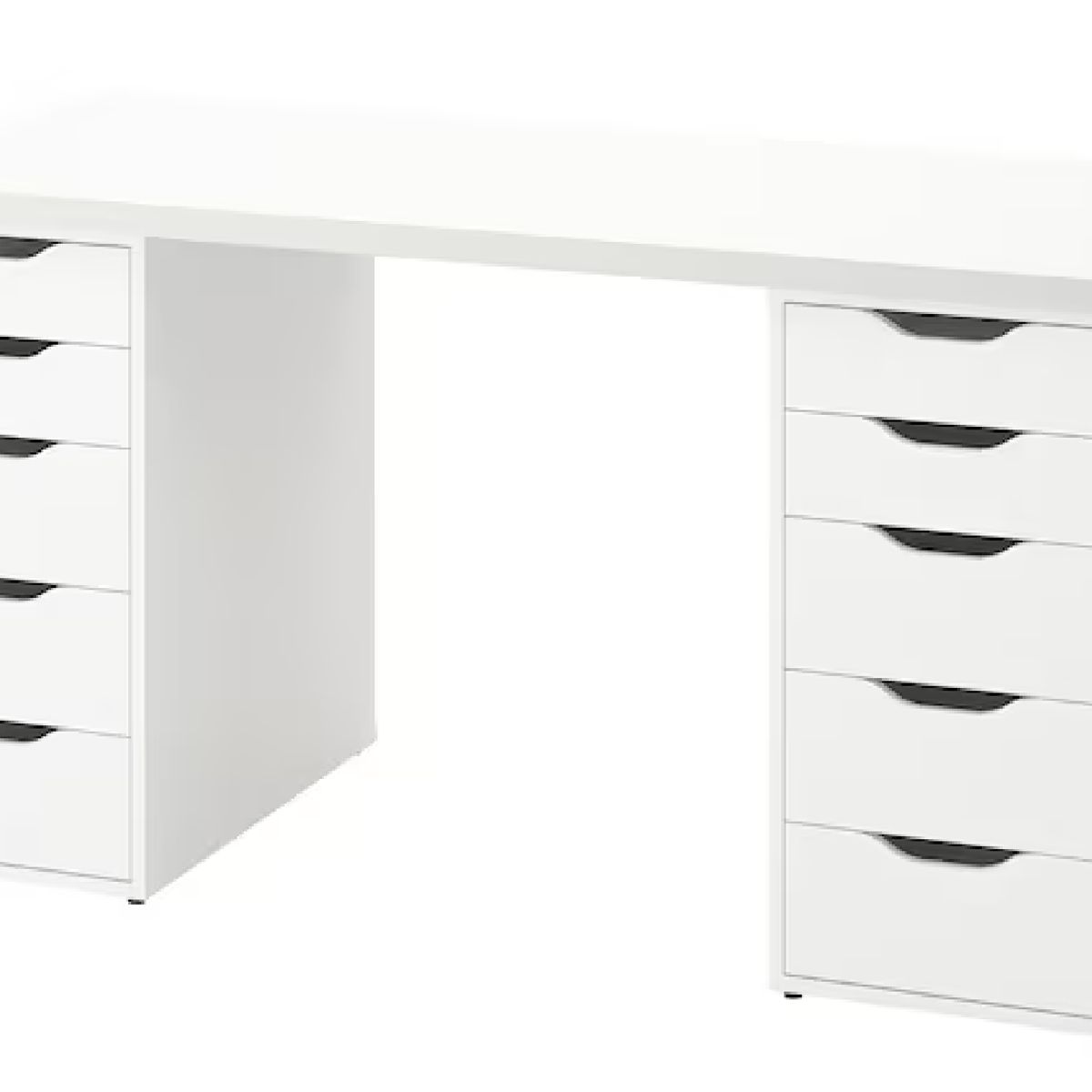 MUEBLES CRISOSTOMO - Escritorio de Melamina Moderno Blanco 140cm