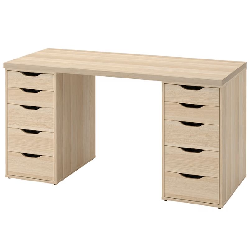 MUEBLES CRISOSTOMO - Escritorio de Melamina Moderno Malva 140cm