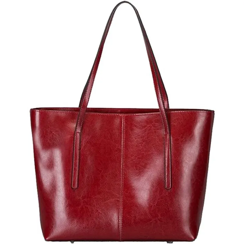 PUREPOWER - Bolso de hombro de moda de cuero genuino para mujer