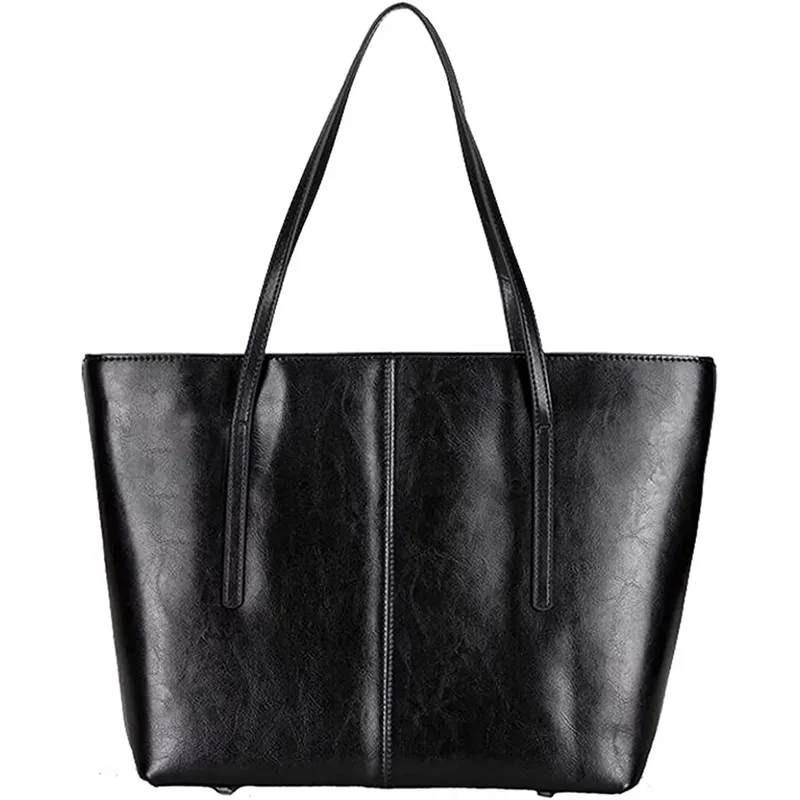 PUREPOWER - Bolso de hombro de moda de cuero genuino para mujer