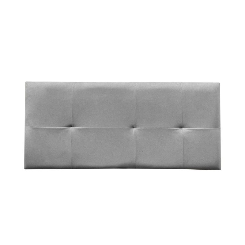 MUEBLES MACRUMO - Cabecera Aérea Reforzada Brisa con tela antifluida de 2Plz color Gris Claro
