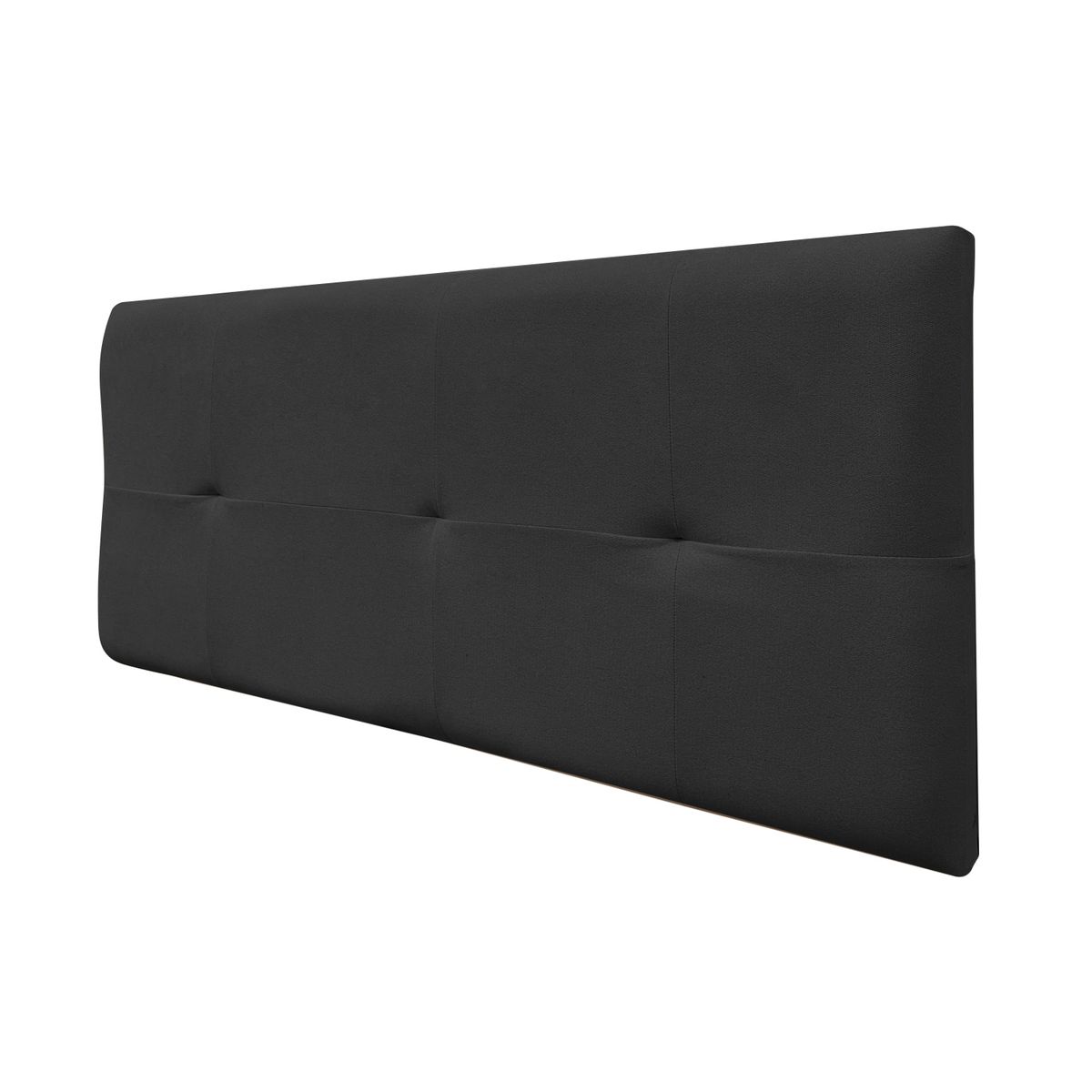 MUEBLES MACRUMO - Cabecera Aérea Reforzada Brisa con tela antifluida de Queen color Negro