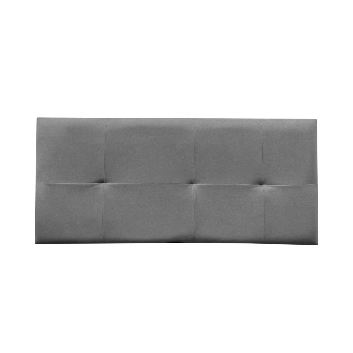 MUEBLES MACRUMO - Cabecera Aérea Reforzada Brisa con tela antifluida de Queen color Gris Oscuro