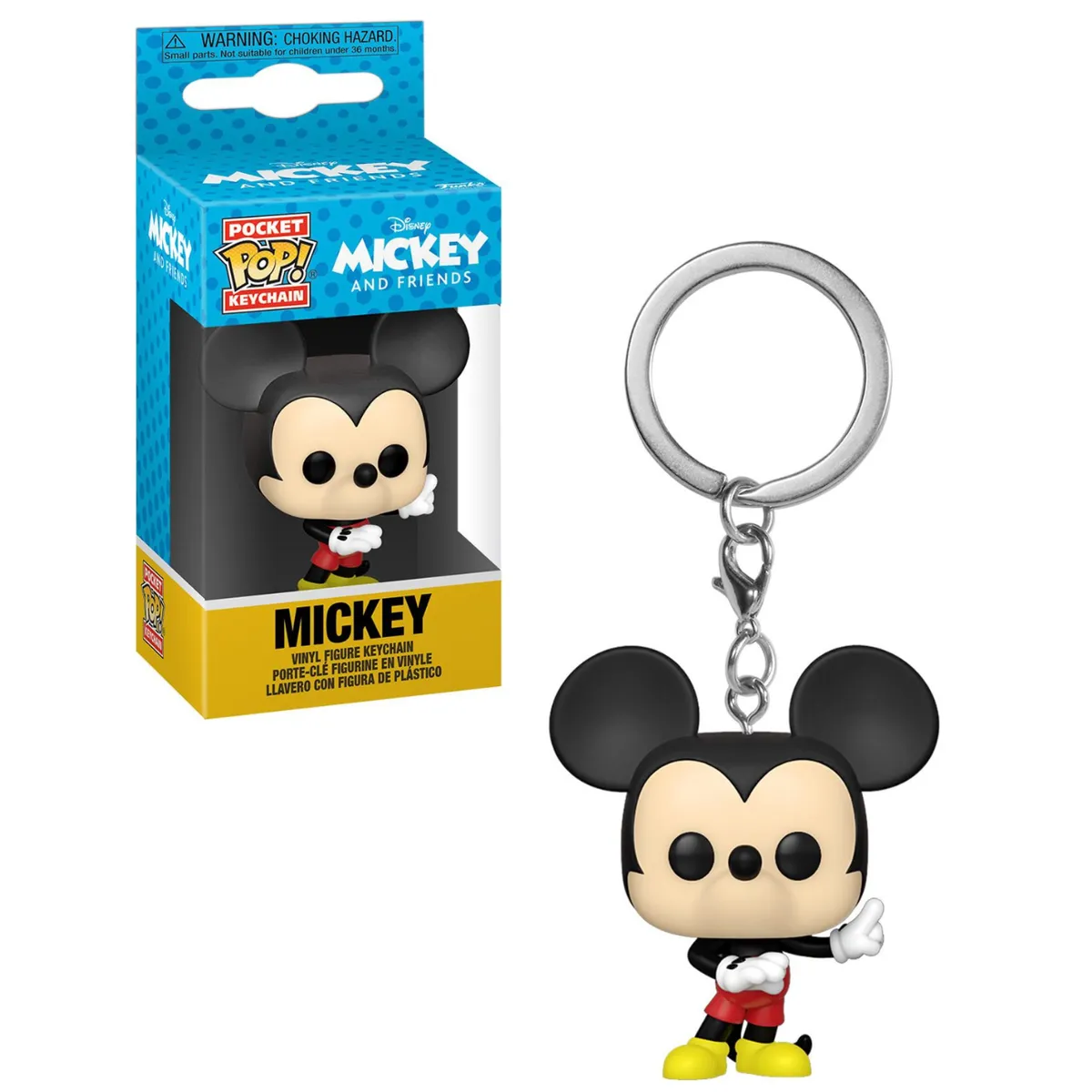 FUNKO - Llavero Mickey Mouse - Pocket Keychain Disney Mickey Mouse