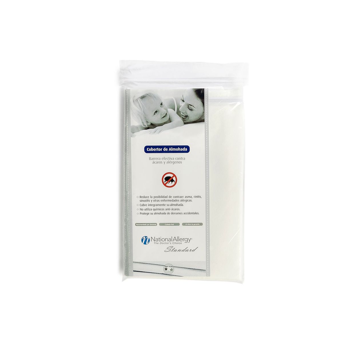 NATIONAL ALLERGY - Cobertor Anti ácaros de Almohada King