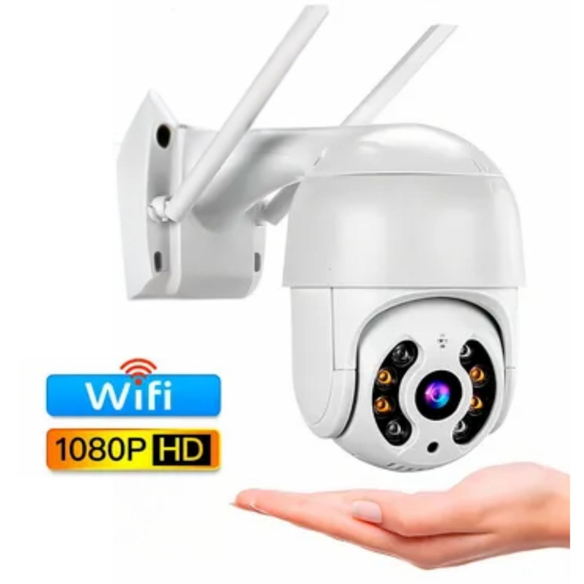 SEISA - Cámara Seguridad Vigilancia PTZ Wifi Exterior Audio