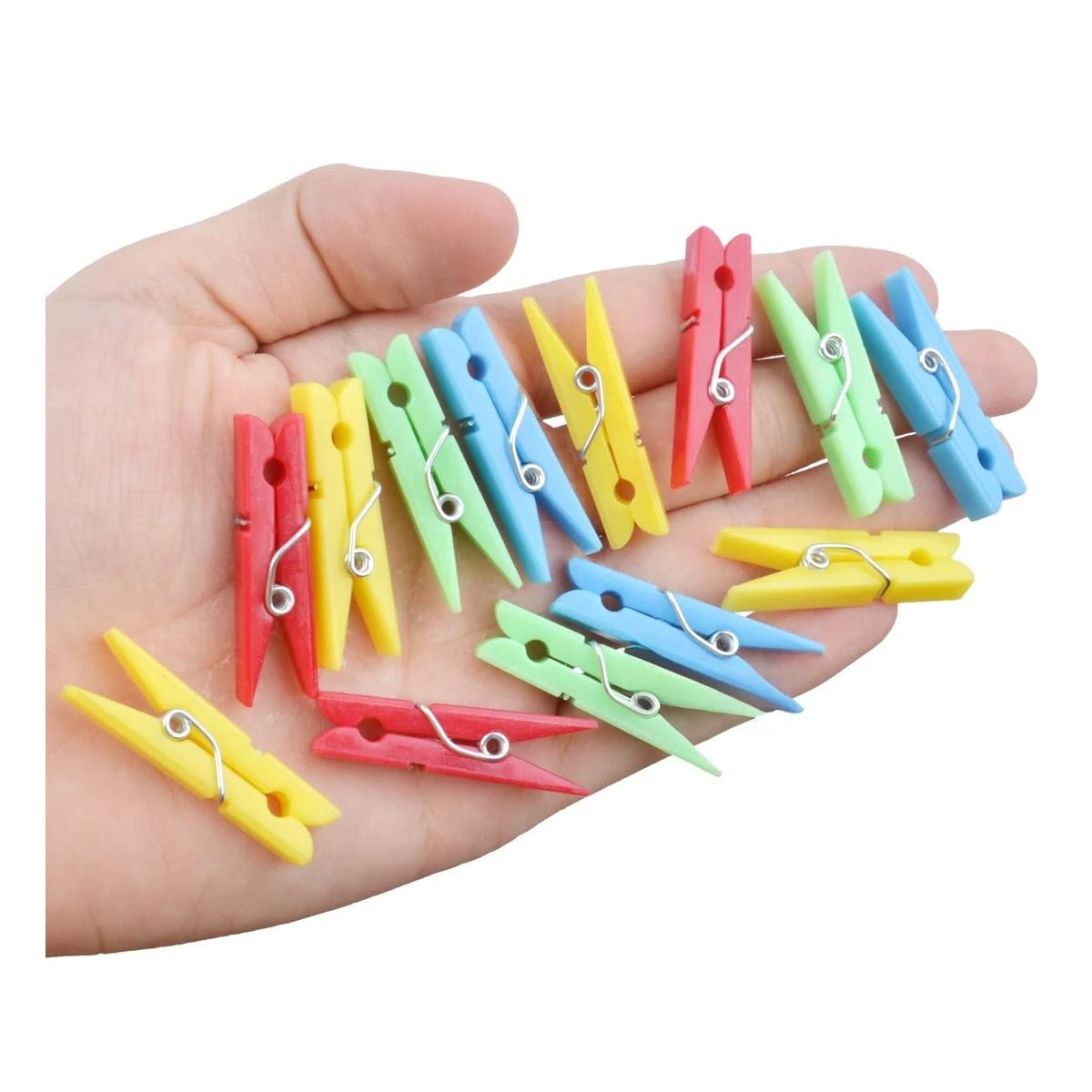 GENERICO - Pack9 Ganchos de Plástico para Toda Prenda Y+Ligas de Regalo