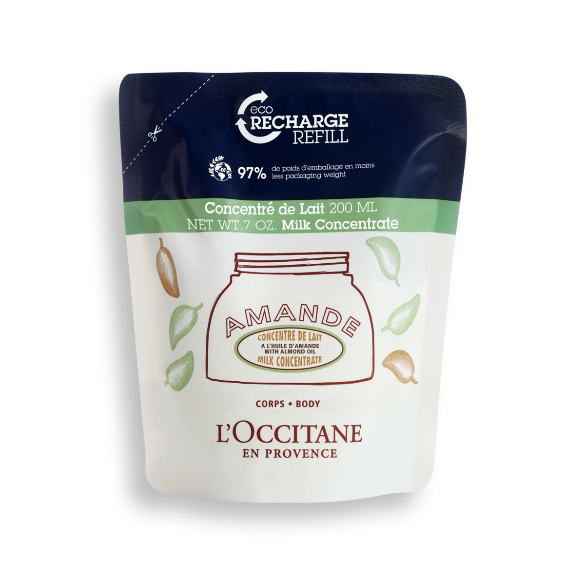 LOCCITANE - Recarga Concentrado de Leche Almendra