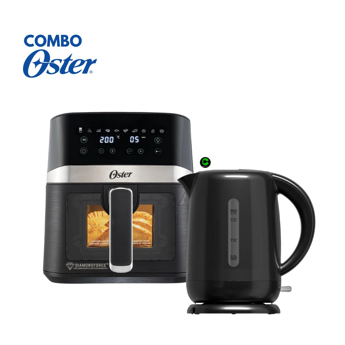 OSTER - Combo Oster Freidora 4L y Hervidor BVSTKT3101