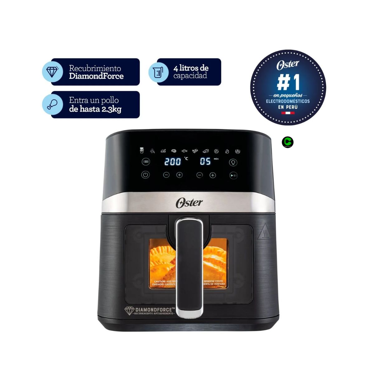 OSTER - Combo Oster Freidora 4L y Hervidor BVSTKT3101