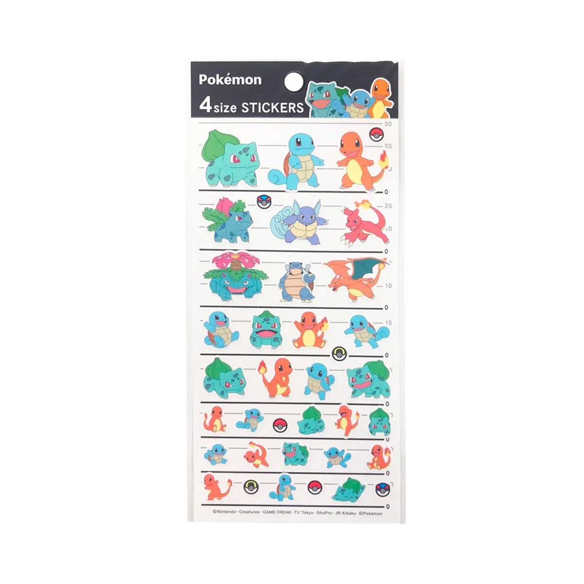 POKEMON - Pokemon Center Sticker Kanto Set Japon