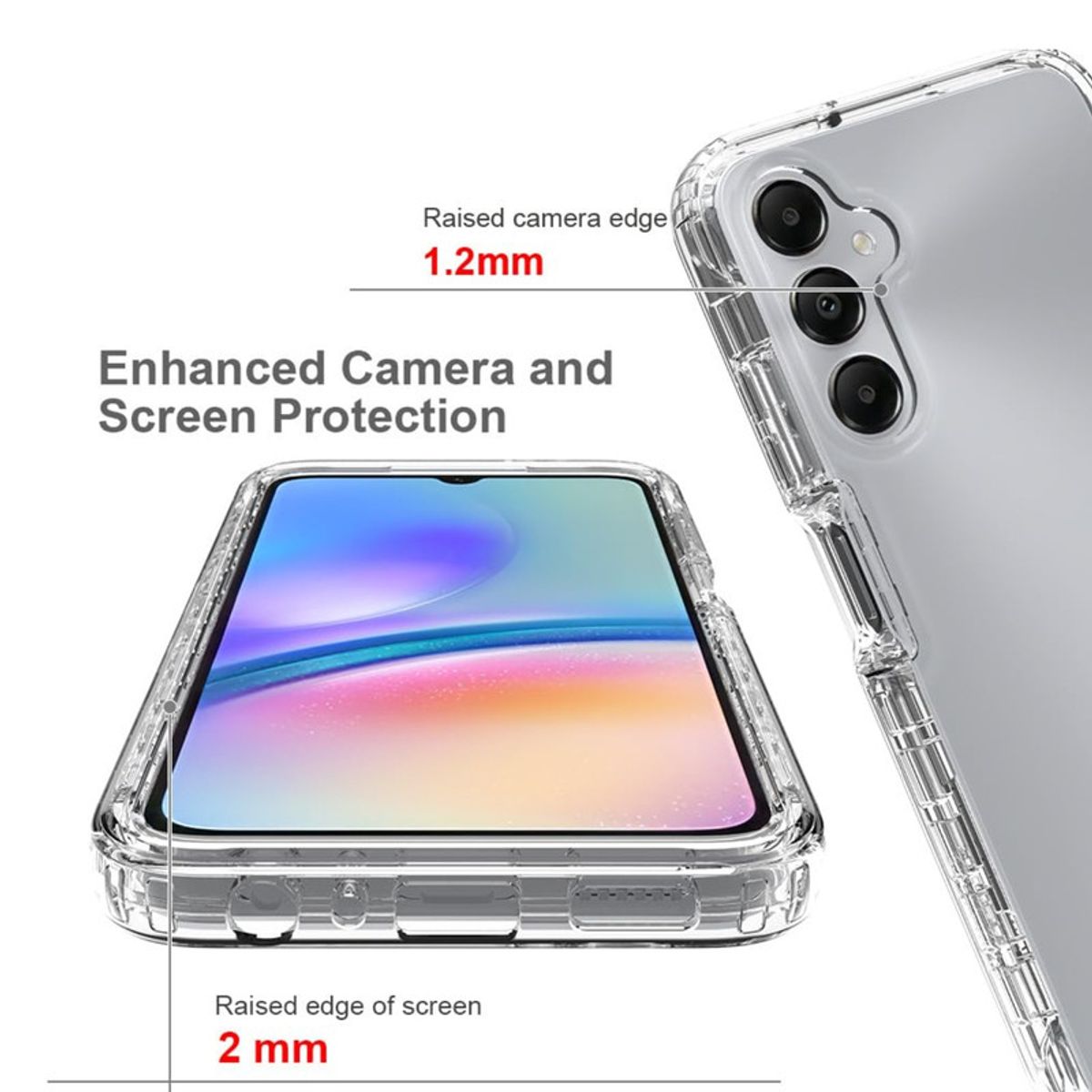 CASE - Case 360 3 EN 1 Clear Para Samsung A05