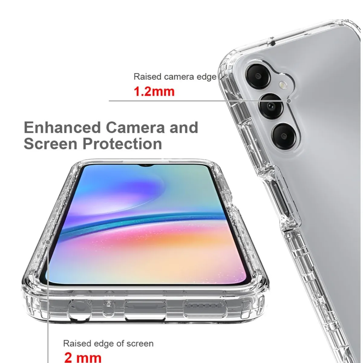 CASE - Case 360 3 EN 1 Clear Para Samsung A56