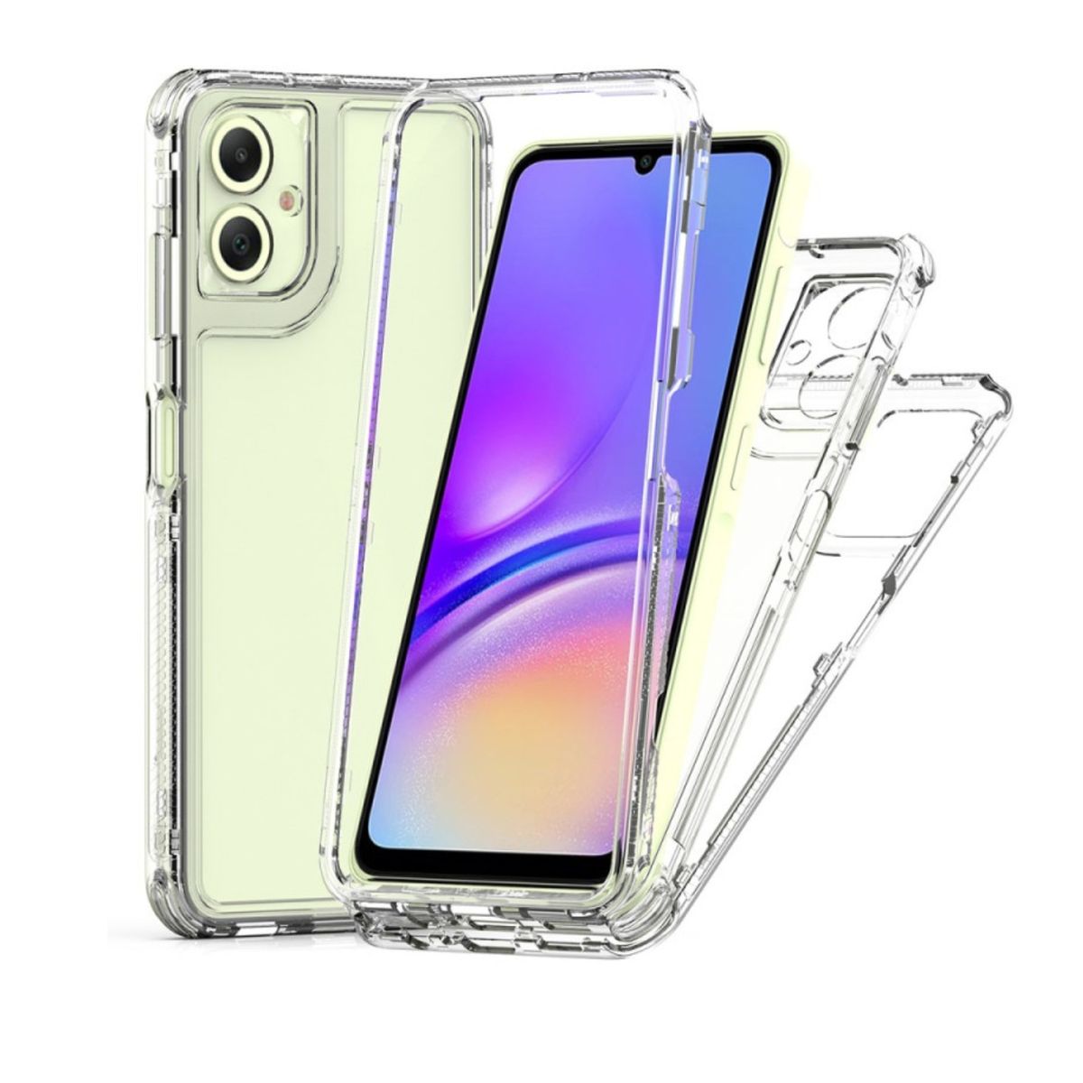 CASE - Case 360 3 EN 1 Clear Para Samsung A05S