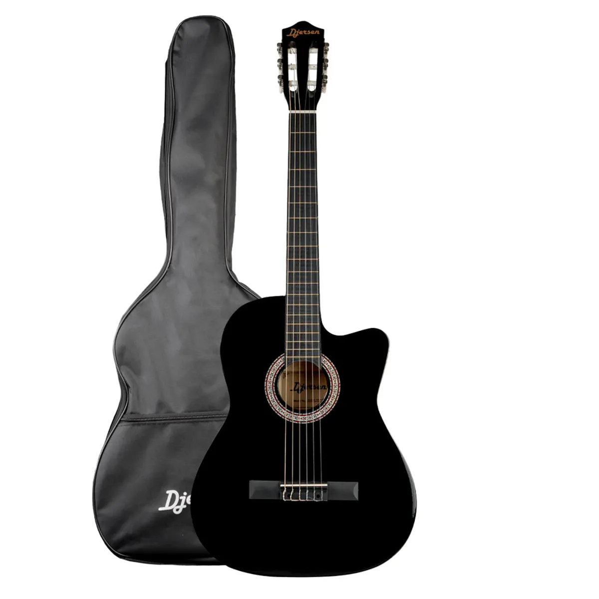 DJERSEN - Guitarra Acústica Clásica de Nylon Djersen DJ39 BK