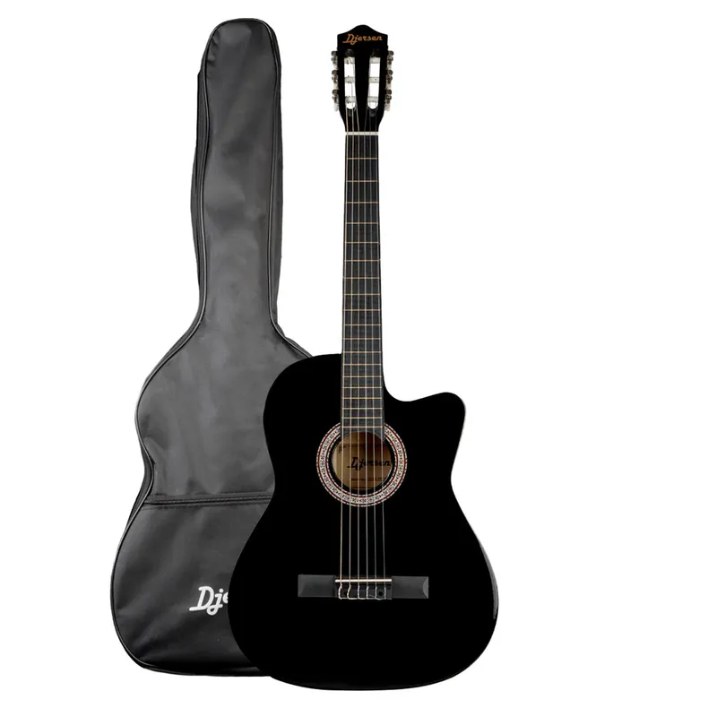 DJERSEN - Guitarra Acústica Clásica de Nylon Djersen DJ39 BK