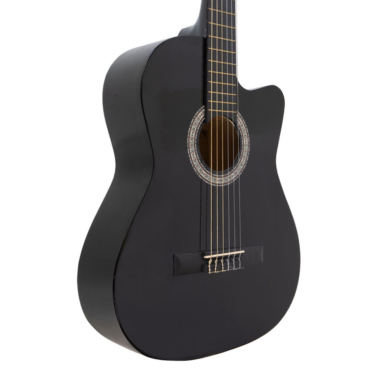 DJERSEN - Guitarra Acústica Clásica de Nylon Djersen DJ39 BK