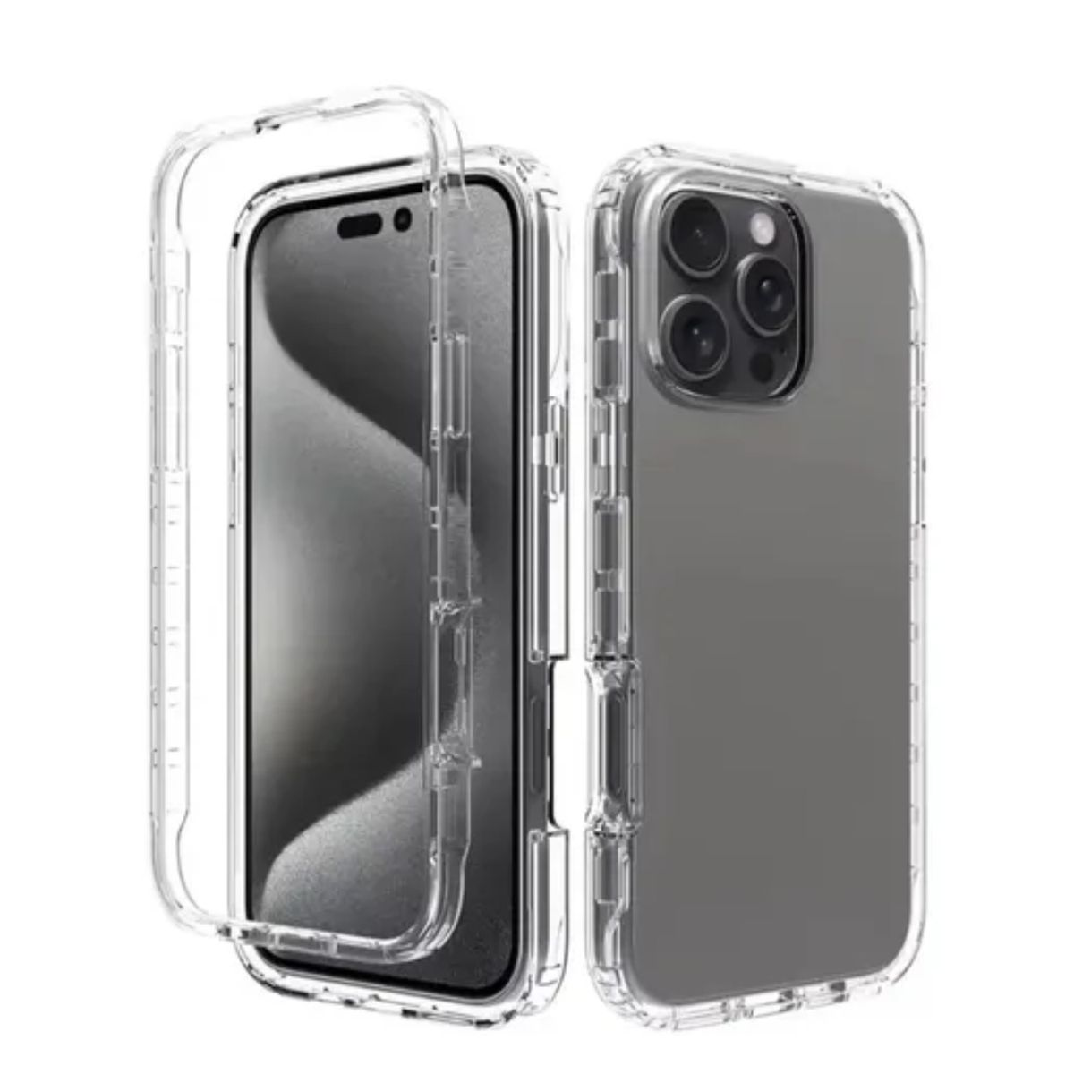 CASE - Case 360 3 EN 1 Clear Para Iphone 16 Pro