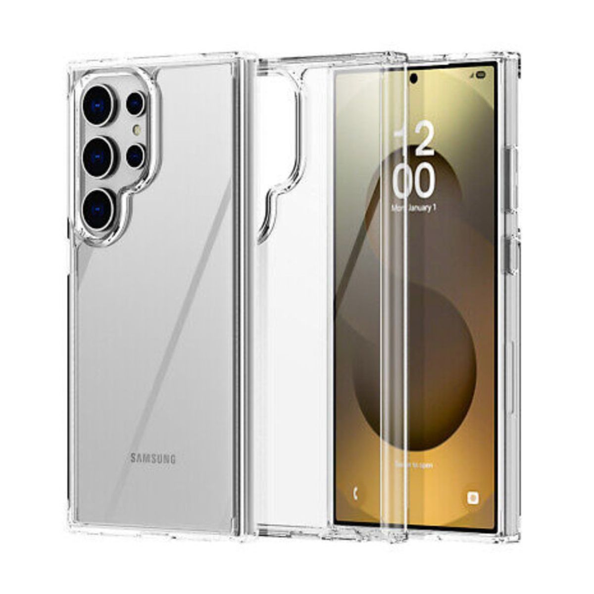 CASE - Case 360 3 EN 1 Clear Para Samsung S25 Ultra