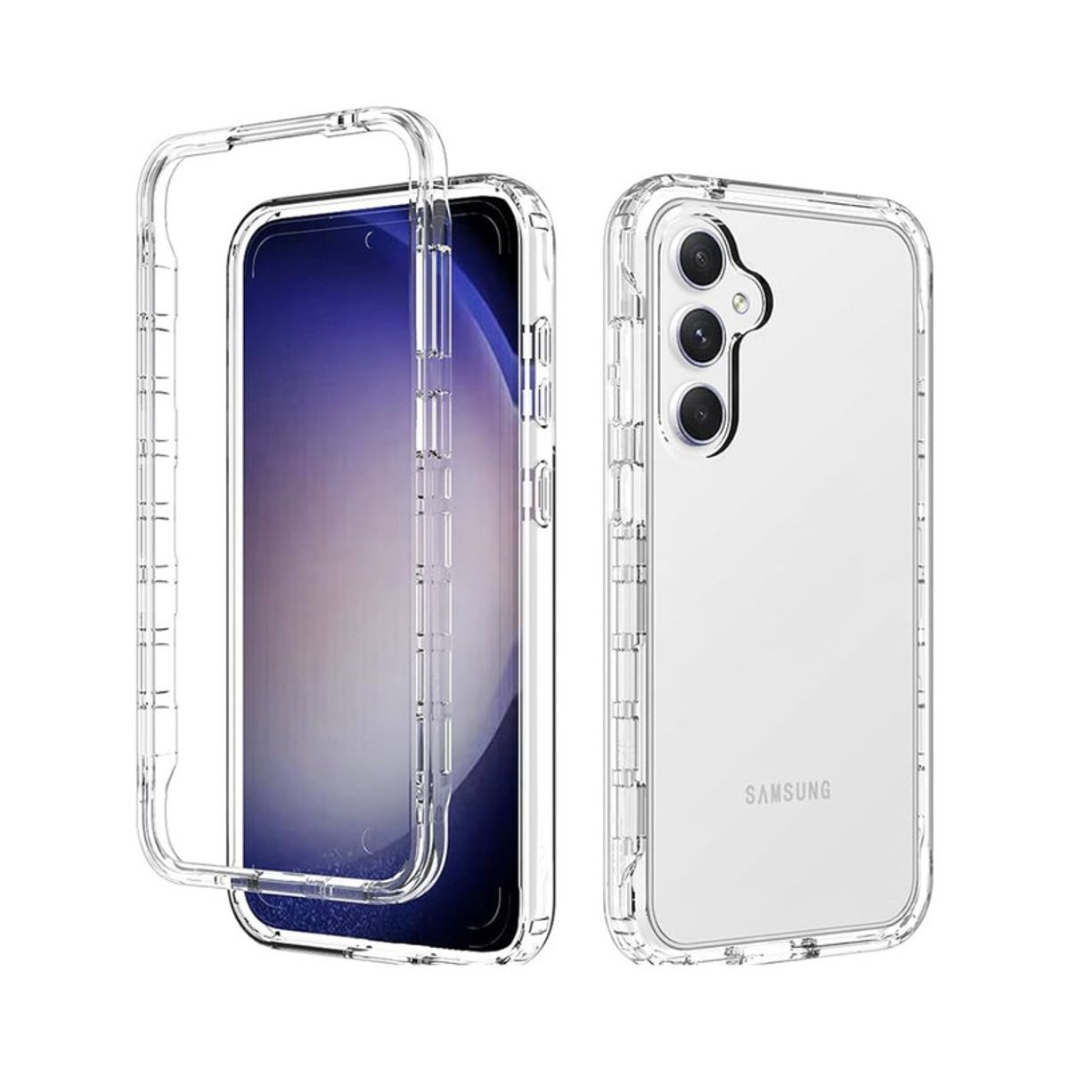 CASE - Case 360 3 EN 1 Clear Para Samsung A56