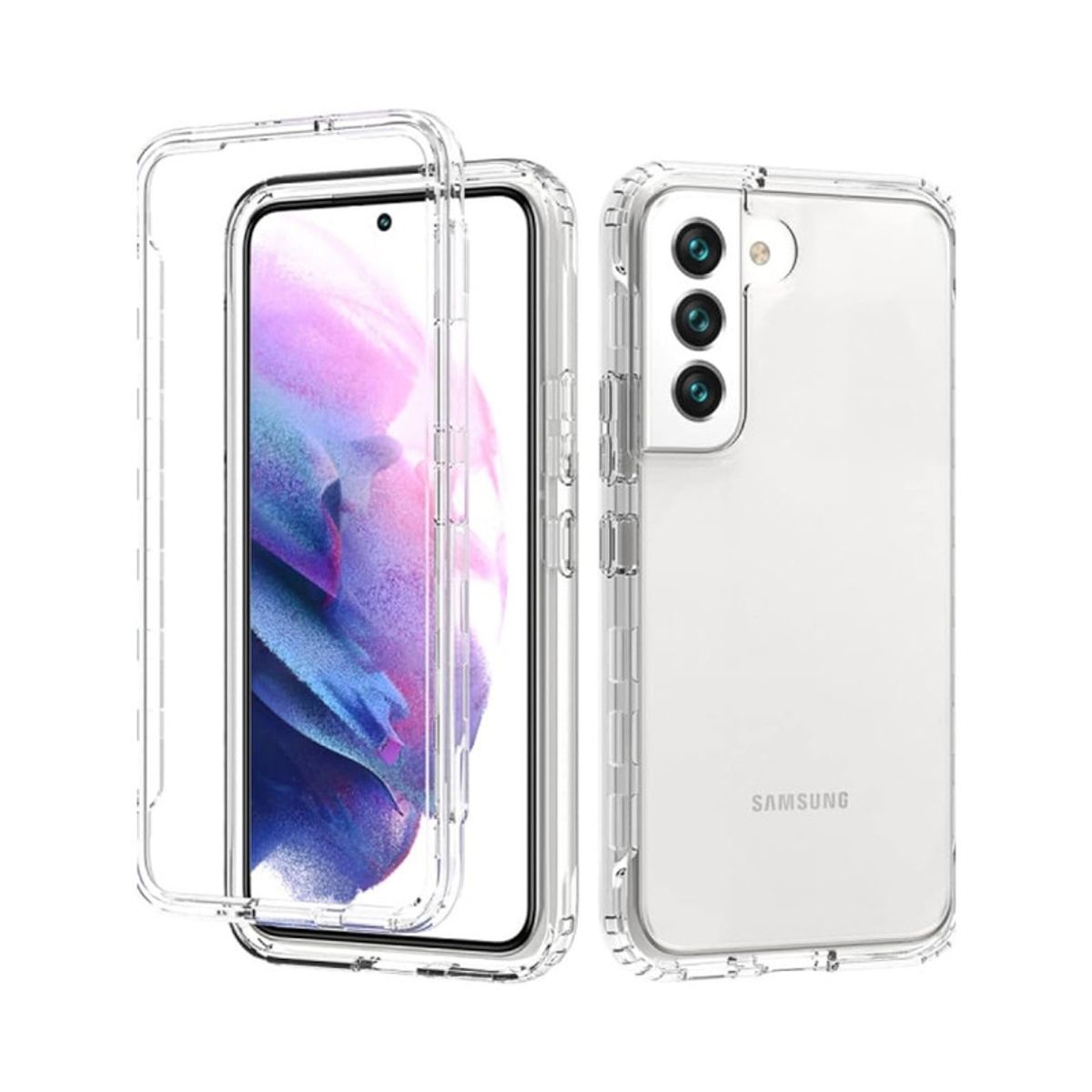 CASE - Case 360 3 EN 1 Clear Para Samsung A56