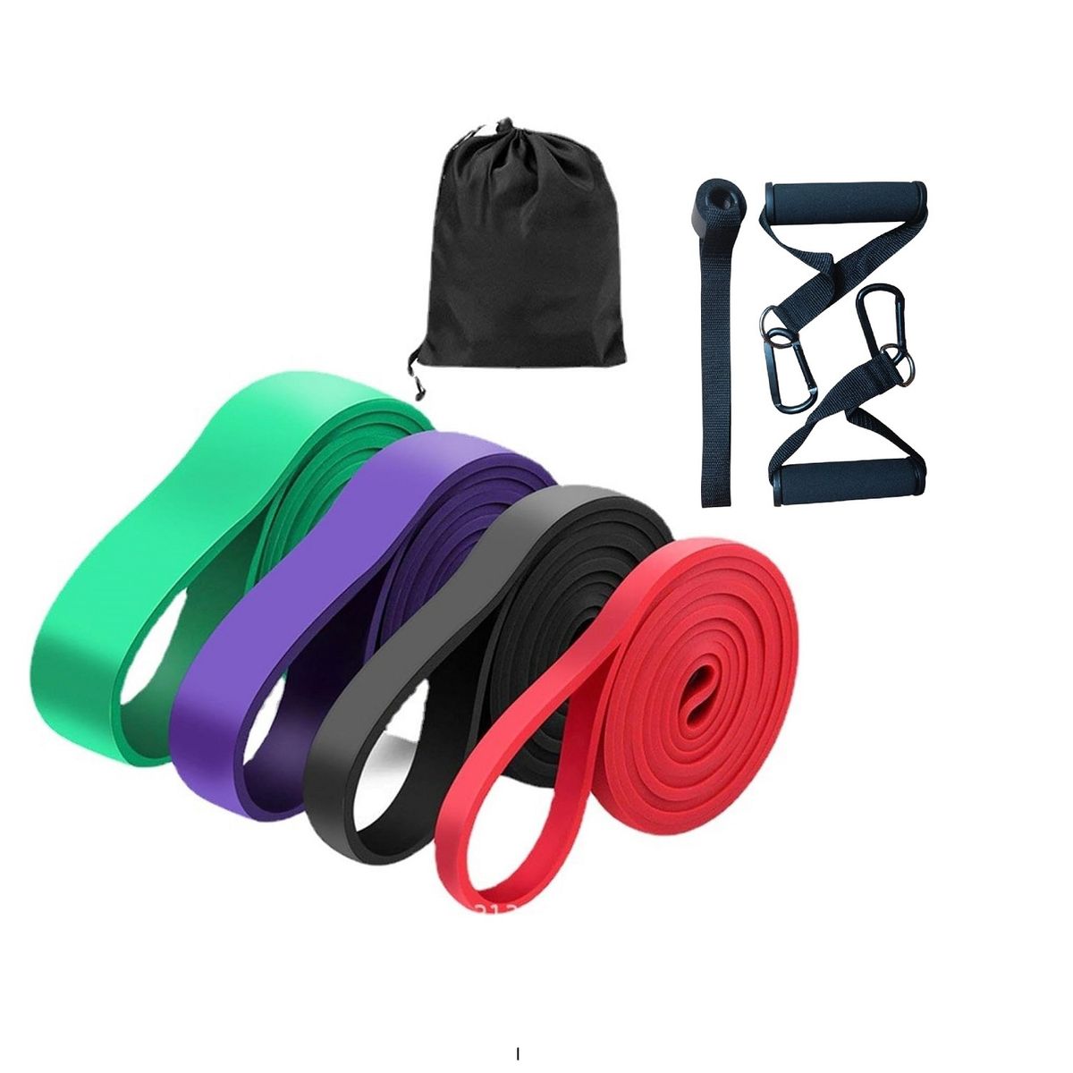 GENERICO - Set 4 Bandas Crossfit Ligas Elásticas De Resistencia Gym