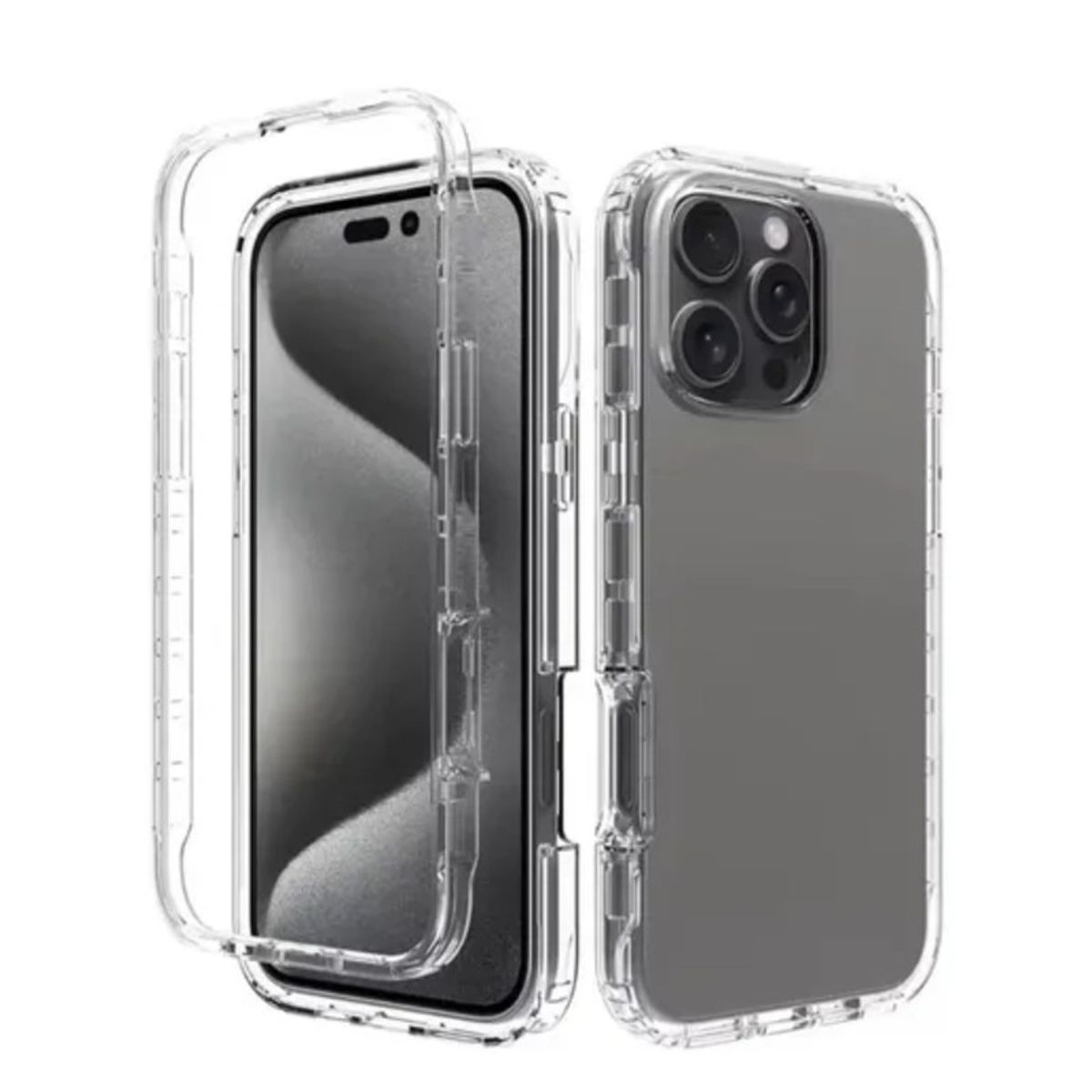 CASE - Case 360 3 EN 1 Clear Para Iphone 16