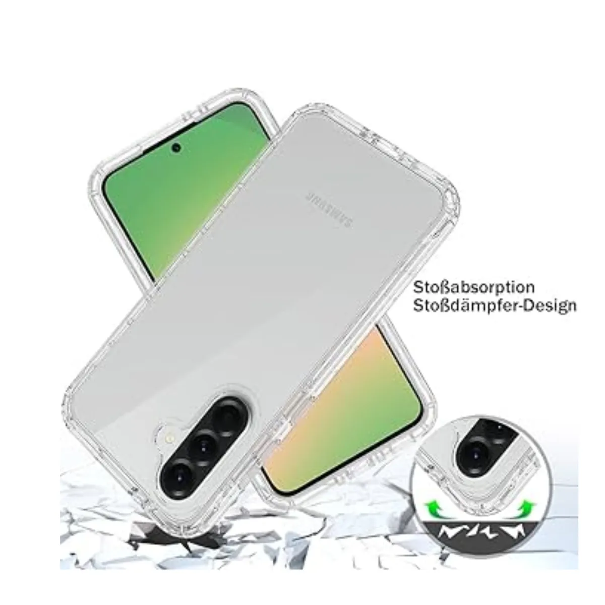CASE - Case 360 3 EN 1 Clear Para Samsung A56