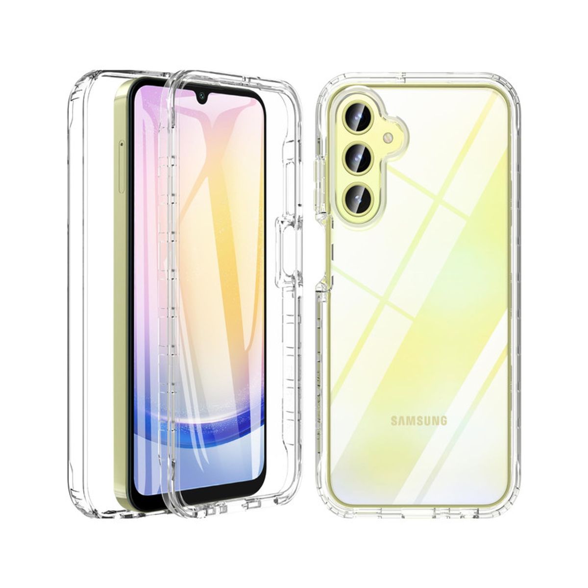 CASE - Case 360 3 EN 1 Clear Para Samsung A25