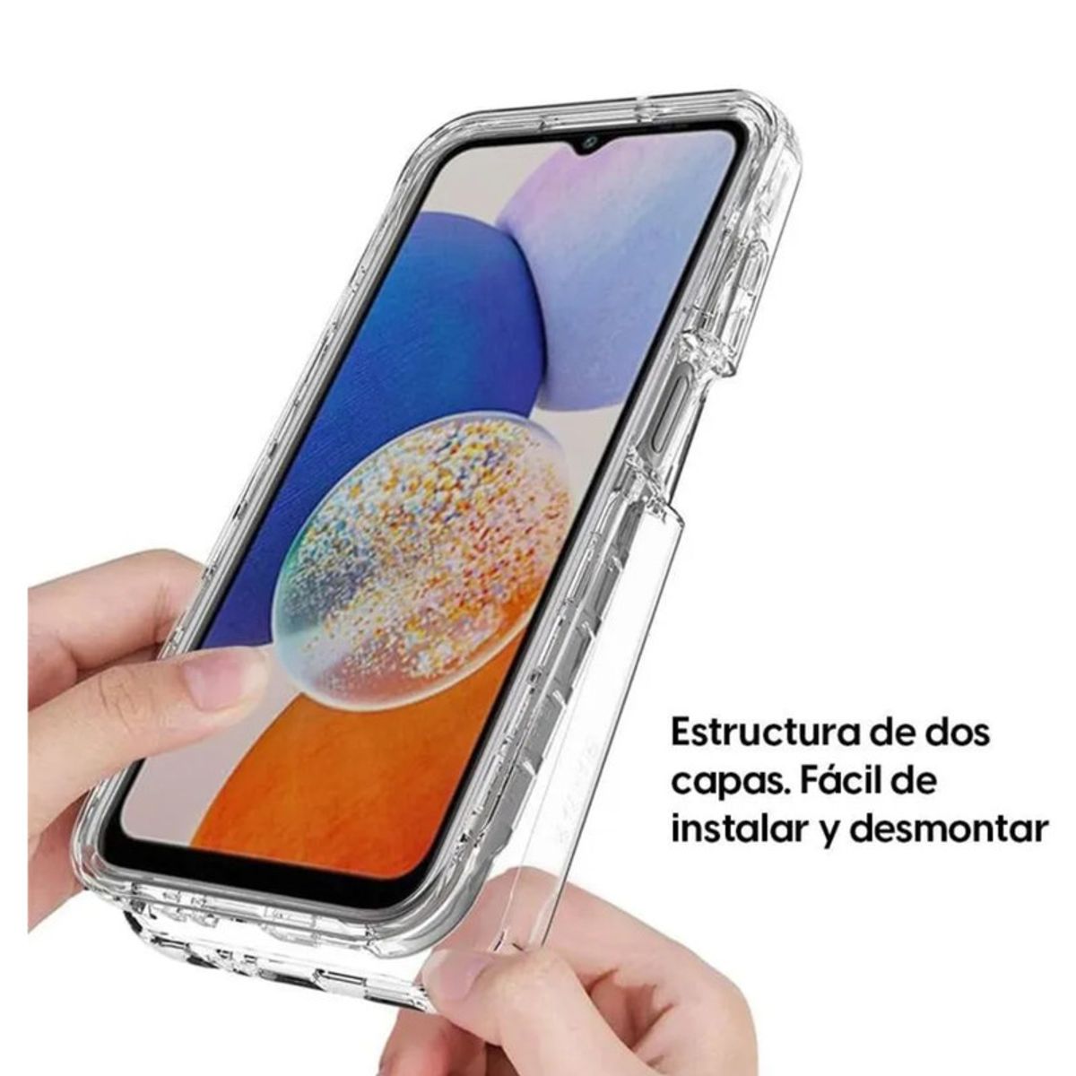 CASE - Case 360 3 EN 1 Clear Para Samsung A15