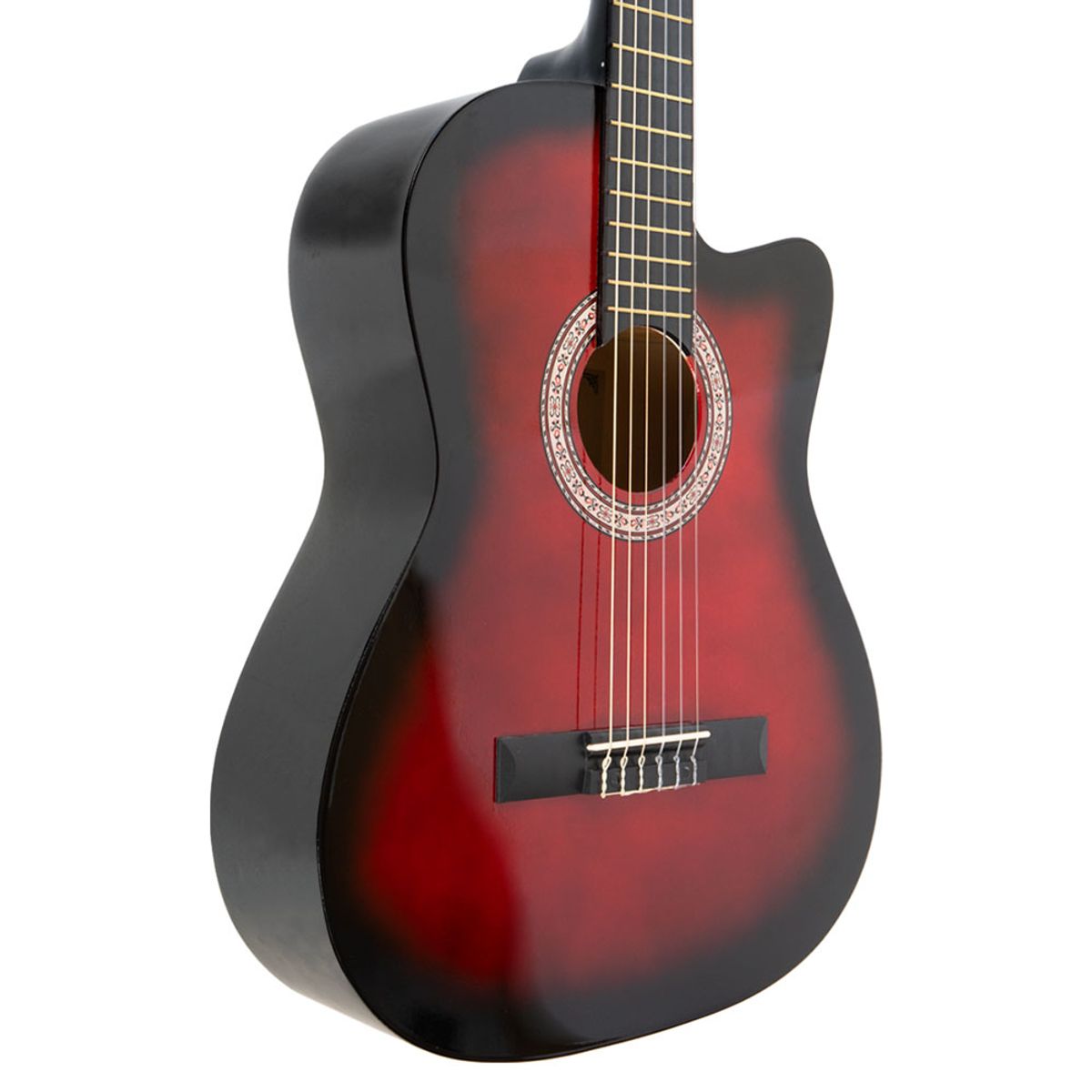 DJERSEN - Guitarra Acústica Clásica de Nylon Djersen DJ39 RD