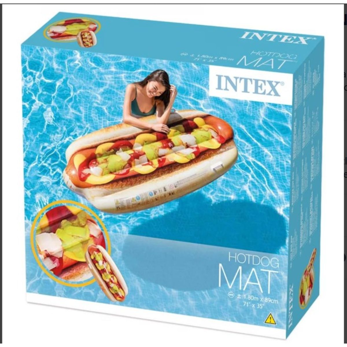 GENERICO - flotador INTEX Hot Dog