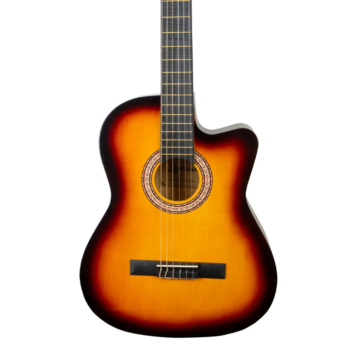 DJERSEN - Guitarra Acústica Clásica de Nylon Djersen DJ39 Sunburst