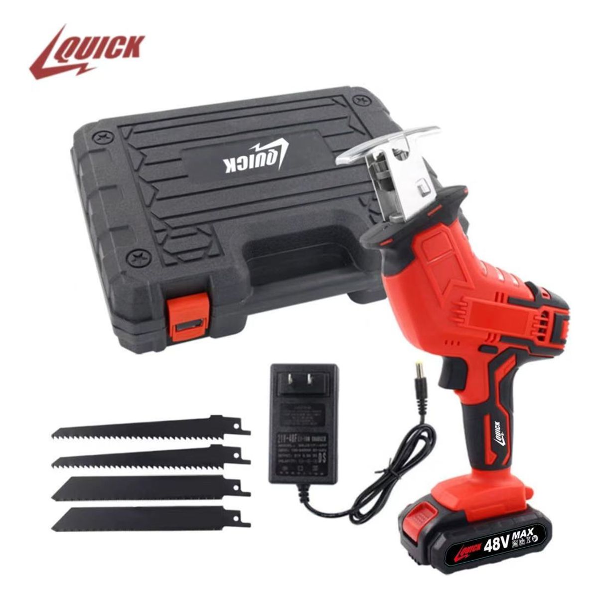 QUICK - Sierra Sable Recíproca Inalámbrica 1 Baterías 48vf-